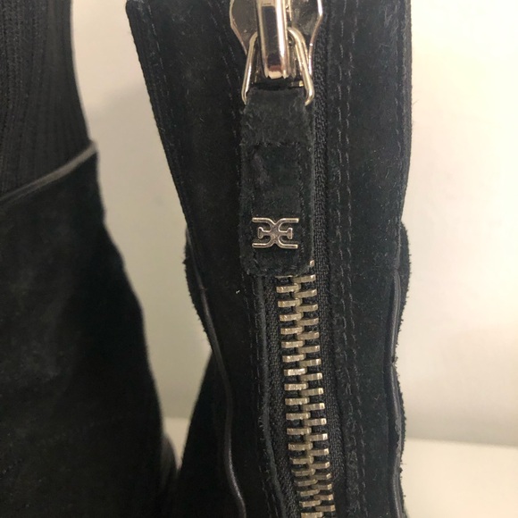 Sam Edelman Black Leone Lug Sole Chelsea Ankle Boots - Picture 6 of 10